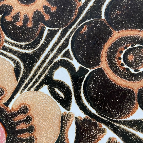 Westbury Danby Vintage 8 10” Dinner Plates Brown Tan Floral MCM - Rare! - Picture 6 of 9